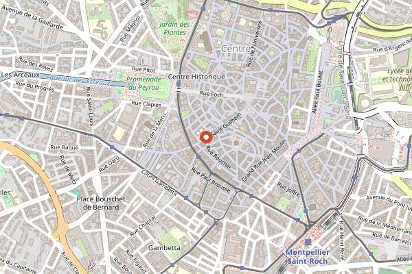 Map showing Bonobo in Montpellier