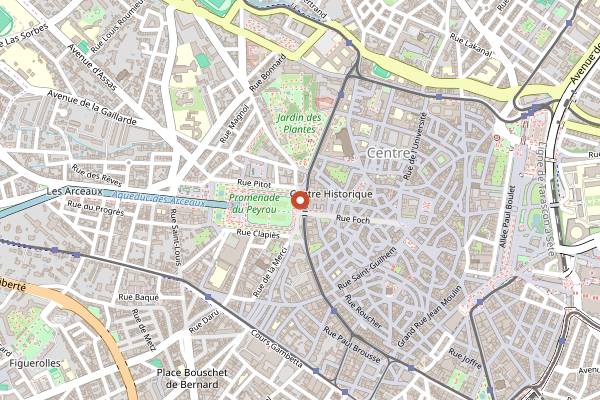 Map showing Beer Love Fest in Montpellier