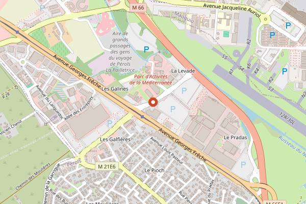 Map showing Foire Internationale de Montpellier in Montpellier