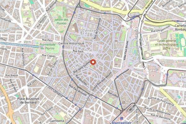Map showing Aperture in Montpellier