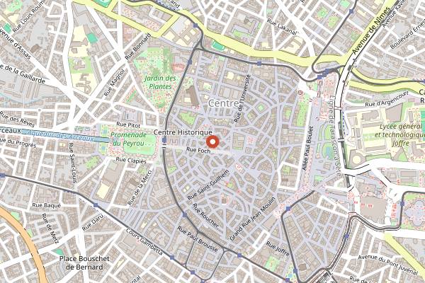 Map showing Artisane in Montpellier