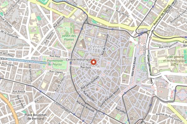 Map showing Vegorilla in Montpellier
