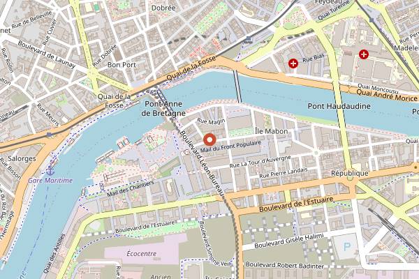 Map showing Maison Arlot Cheng in Nantes