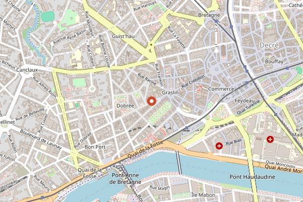 Map showing 19:33 Cocktail Experience in Nantes