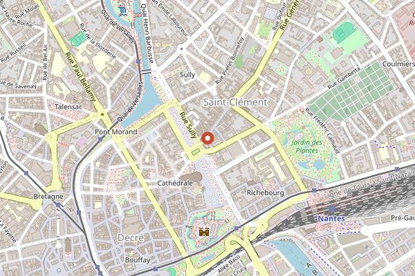 Map showing Barberousse in Nantes