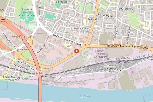 Map showing Bier Market in Nantes