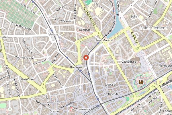 Map showing Le Maestro in Nantes