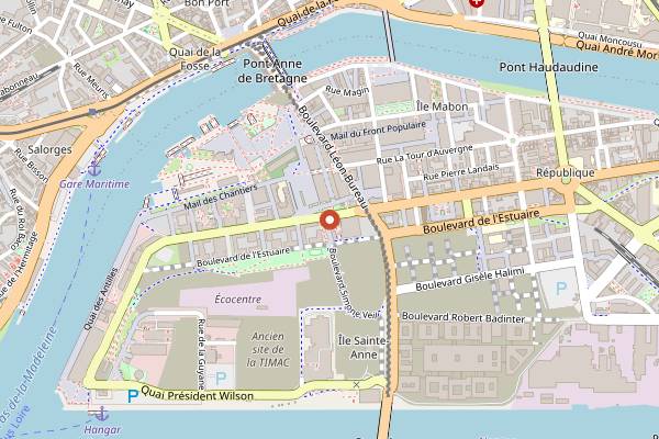 Map showing Mashup in Nantes