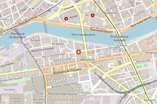 Map showing Brunch Brunch in Nantes