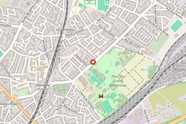 Map showing Little Britain Café in Nantes
