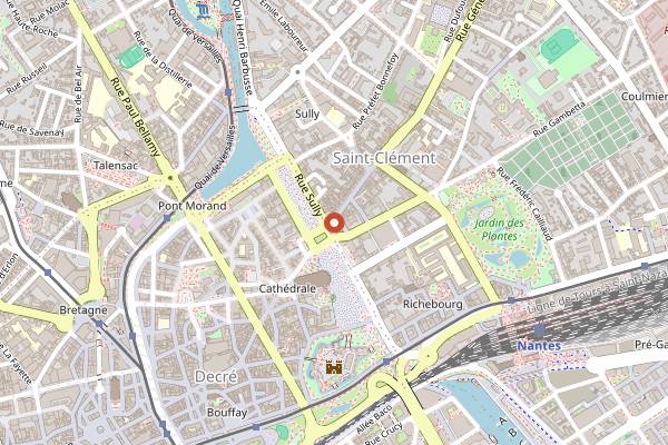 Map showing Baguettes Viet in Nantes