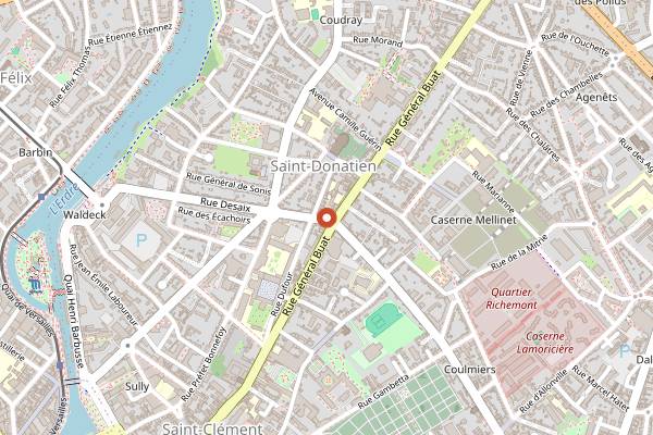 Map showing Le Bistro des Enfants Nantais in Nantes