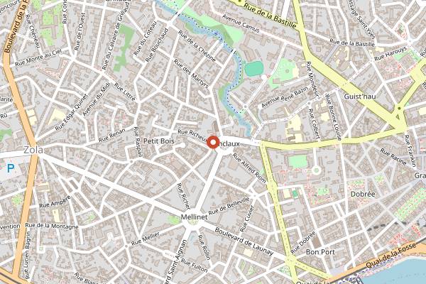 Map showing Le Canclaux in Nantes
