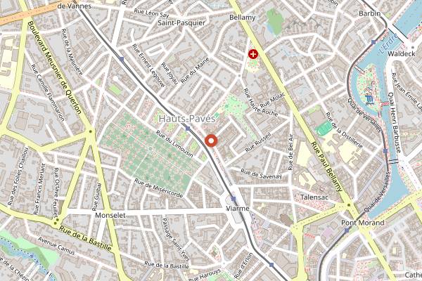 Map showing Fricotte in Nantes