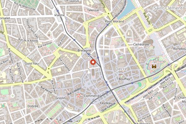 Map showing GLAZ in Nantes