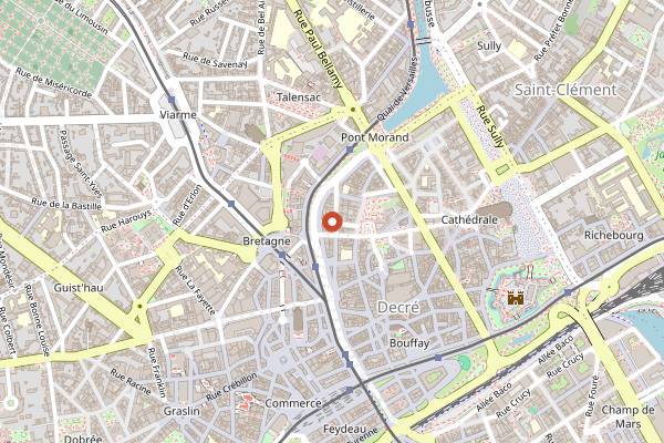 Map showing L'Artichaut in Nantes