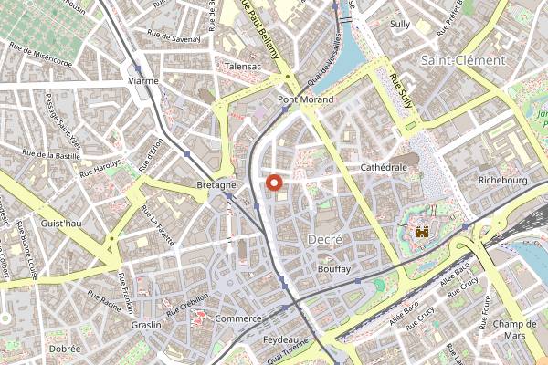 Map showing Tokki in Nantes