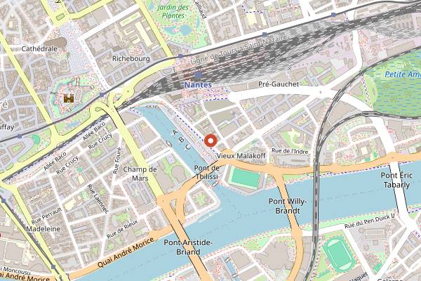 Map showing Kessecet in Nantes
