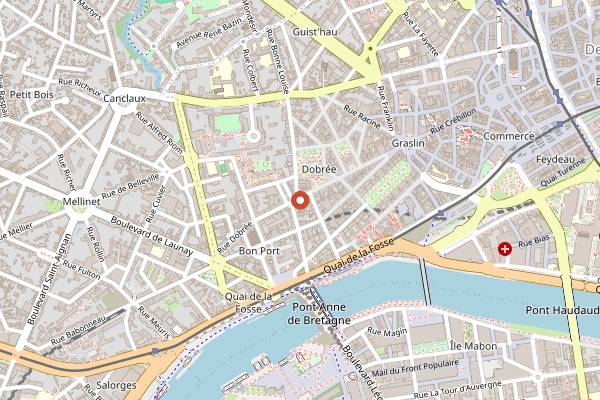 Map showing La Gavotte in Nantes