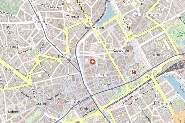 Map showing Le Bouchon in Nantes
