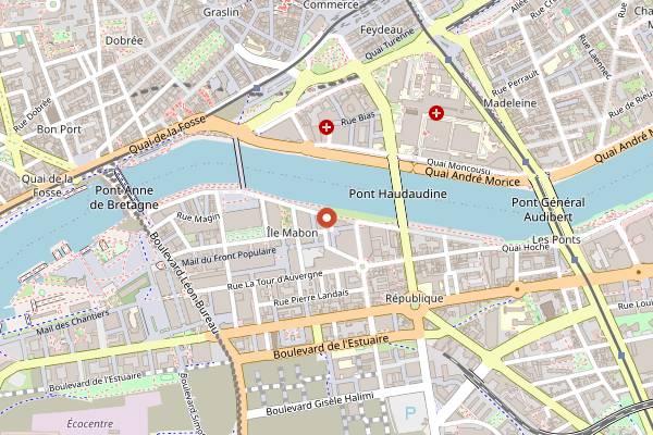 Map showing Macoha in Nantes