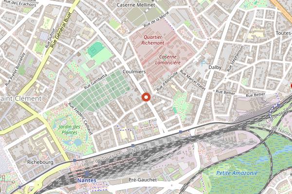 Map showing Popolo in Nantes