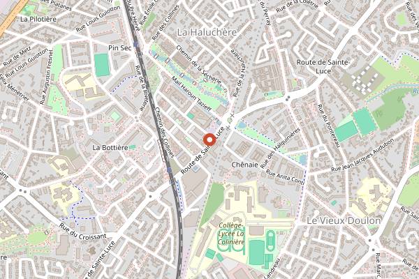 Map showing Café Machin in Nantes