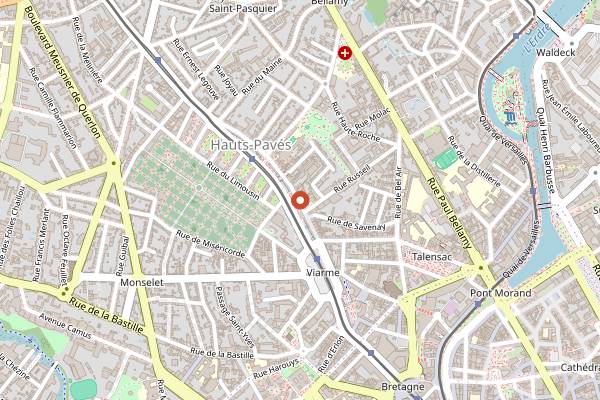 Map showing Cime Torréfacteur in Nantes