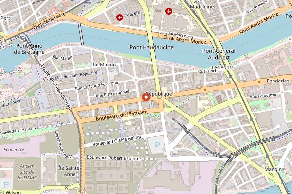 Map showing TINTO in Nantes
