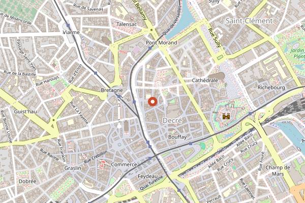 Map showing Choc-Hola in Nantes