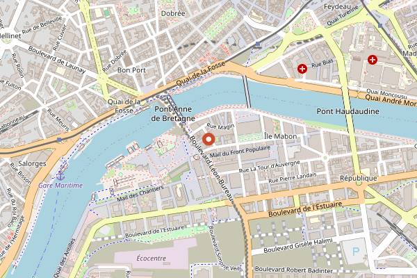 Map showing Délicatessaine in Nantes