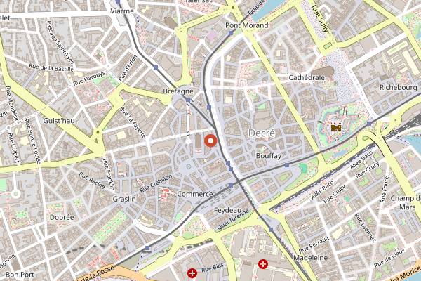 Map showing Sapio Arts in Nantes