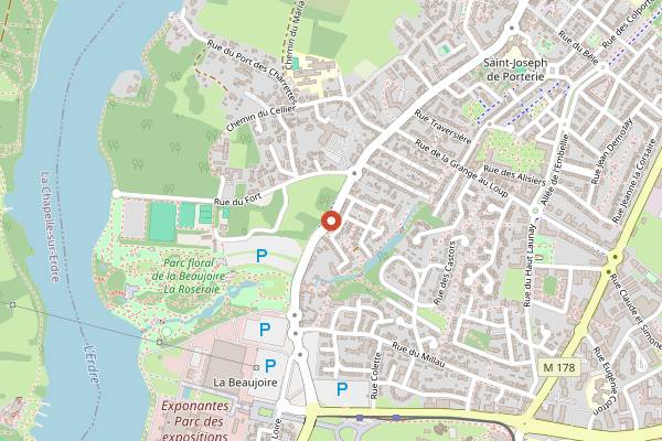 Map showing Serbotel in Nantes
