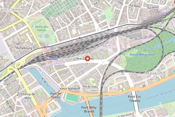 Map showing Freia in Nantes