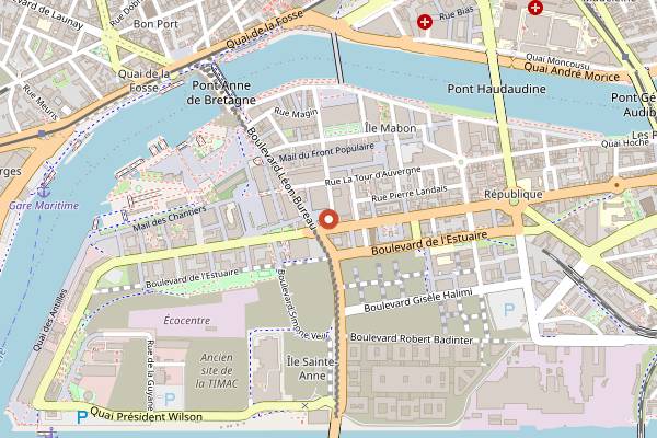 Map showing LuluRouget in Nantes