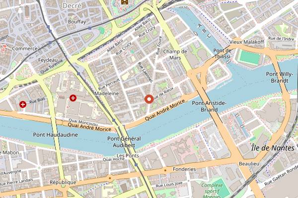 Map showing Omija in Nantes