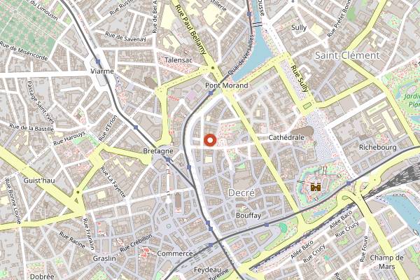 Map showing Pickles in Nantes