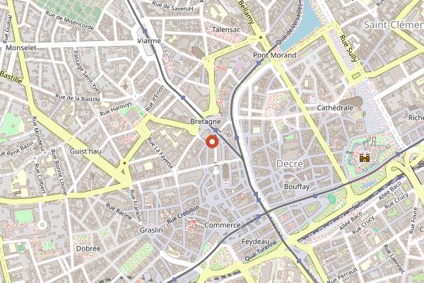 Map showing Marguerite in Nantes