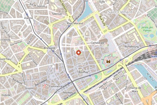 Map showing Mugen Ramen in Nantes