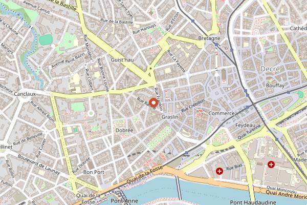 Map showing Amaya in Nantes