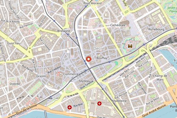 Map showing Le Sur Mesure in Nantes