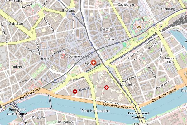 Map showing Bootlegger in Nantes