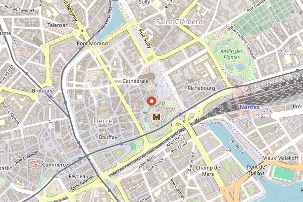 Map showing Le Plein Sud in Nantes