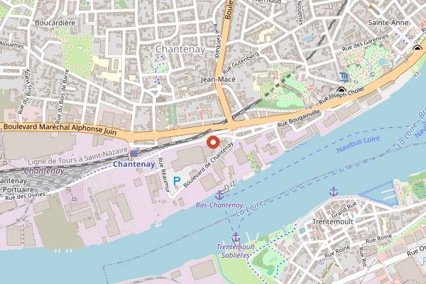 Map showing Macadam in Nantes