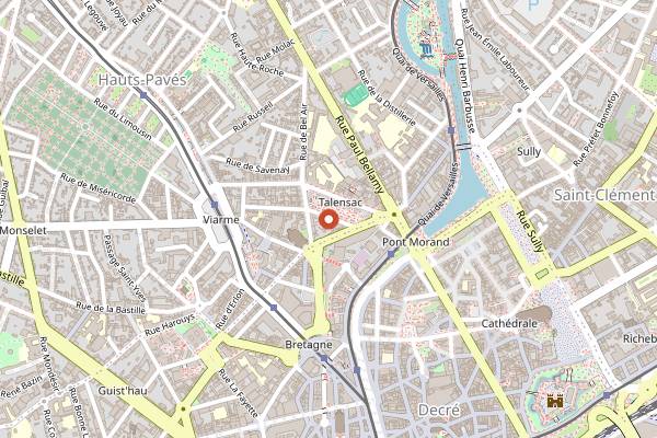Map showing Pannonica in Nantes