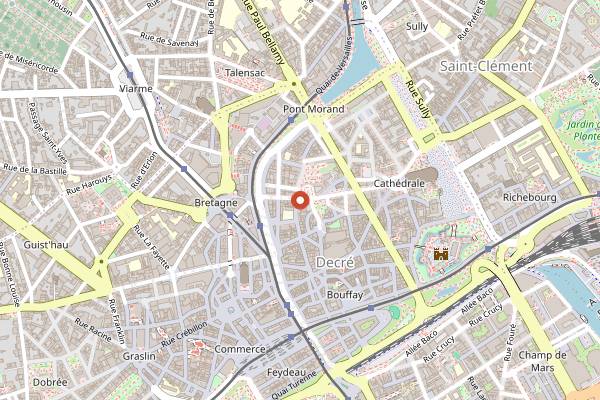 Map showing Voyage Voyage in Nantes