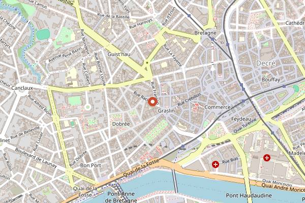 Map showing Agapè in Nantes
