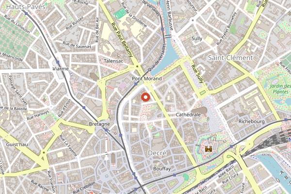 Map showing Art'n Blum in Nantes
