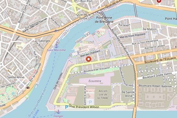 Map showing Broussaille in Nantes