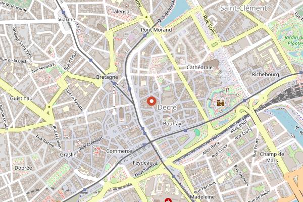 Map showing L'Étal in Nantes